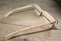 Laser Cut Wooden Glasses 4mm DXF File