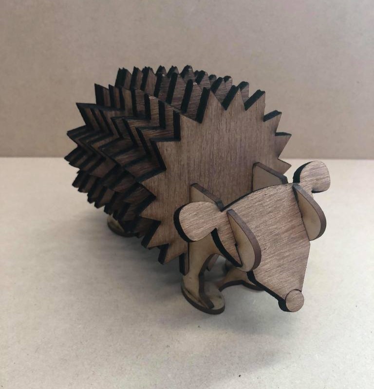 Laser Cut Hedgehog Coasters Free Vector