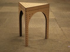 Triangle Stool Laser Cut PDF File