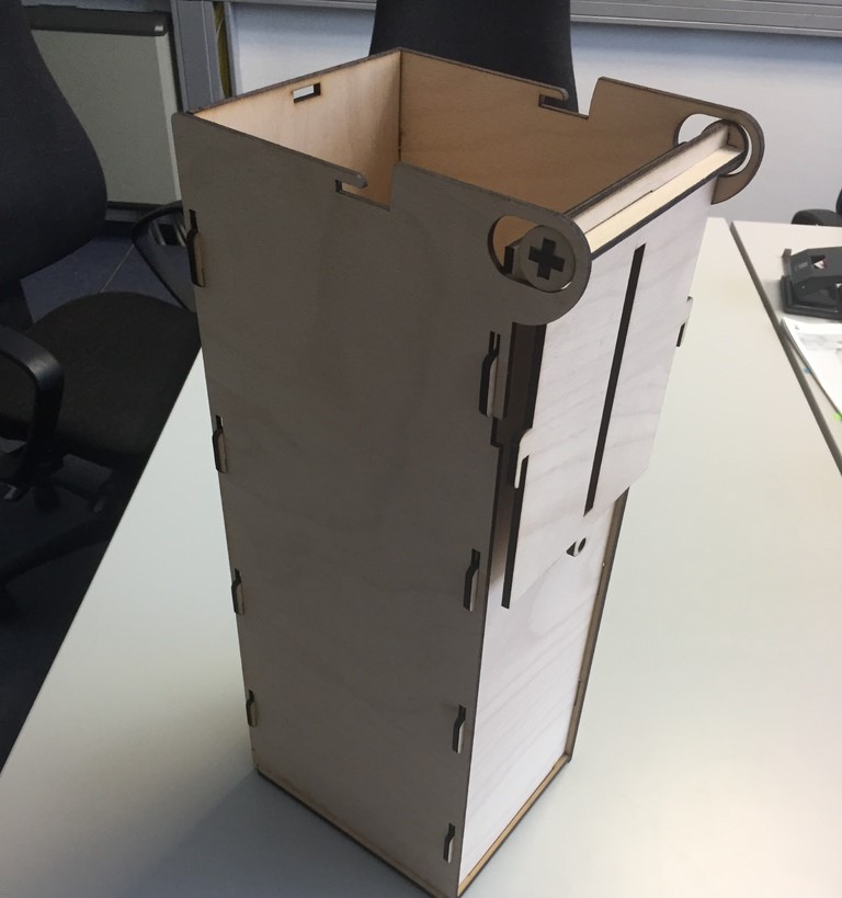 Laser Cut Self Locking Ballot Box SVG File