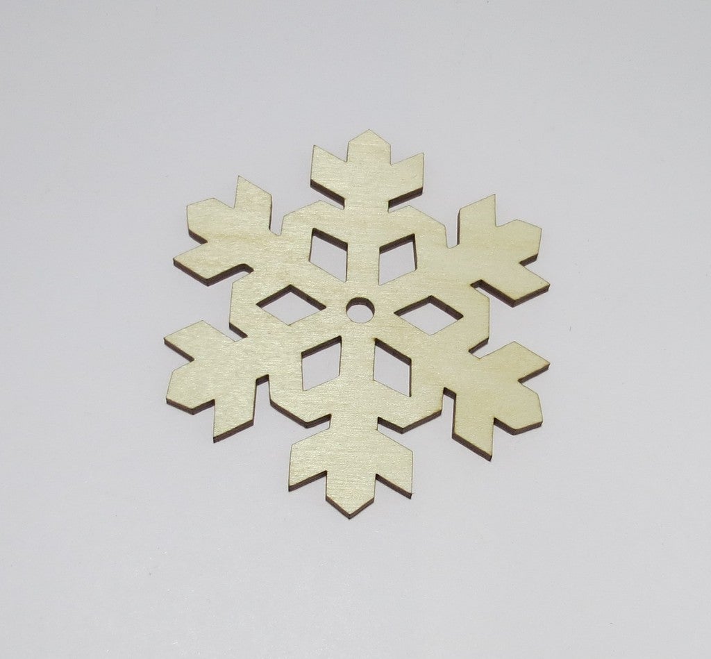 Laser Cut Snowflake Coasters Birch Plywood 3mm SVG File