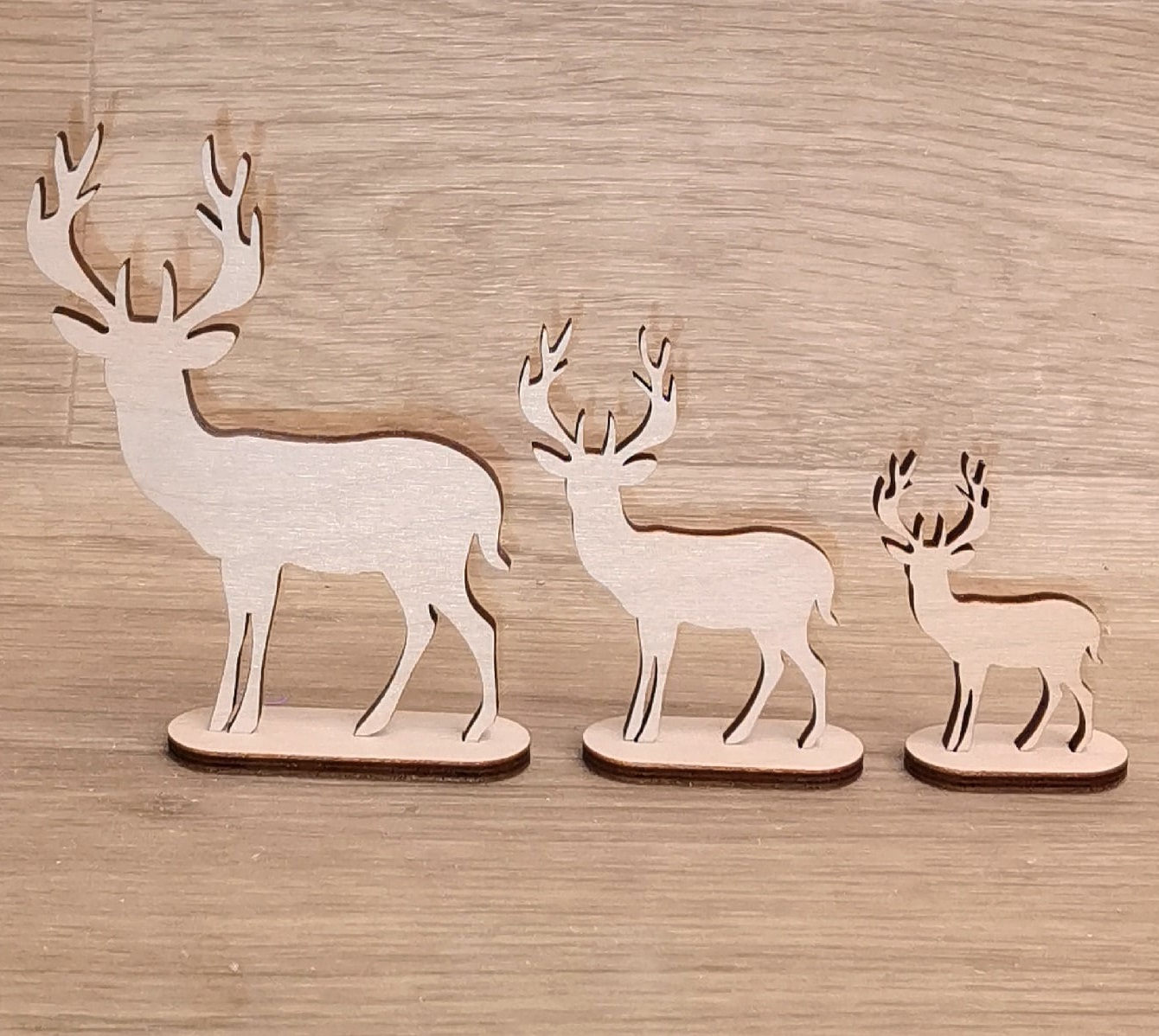 激光切割小鹿鹿圣诞装饰品