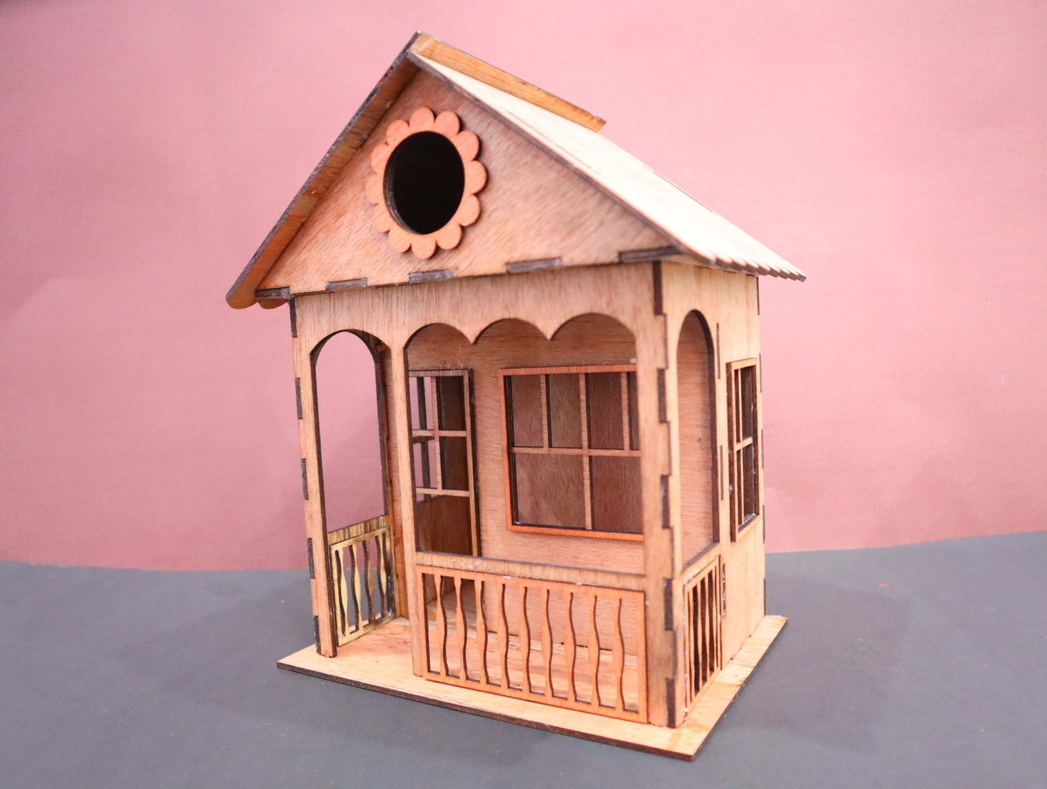 Laser Cut Wooden Birdhouse 3mm Free Vector