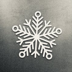 Laser Cut Hanging Snowflake SVG File