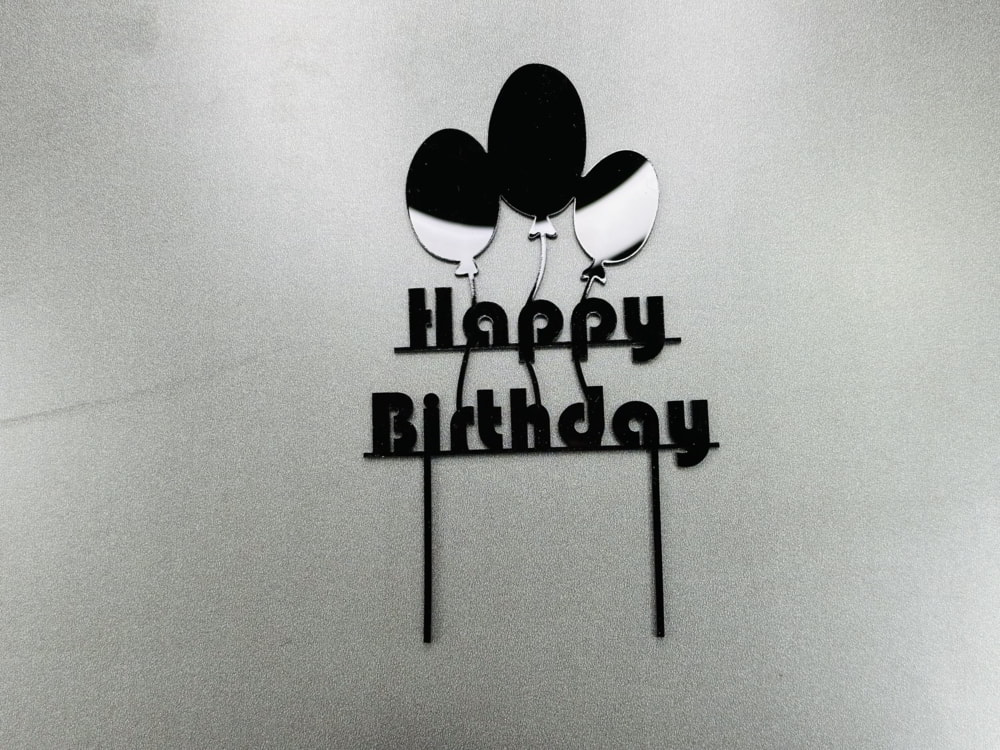 Laser Cut Balloon Cake Topper Birthday Cake Decor Free Vector