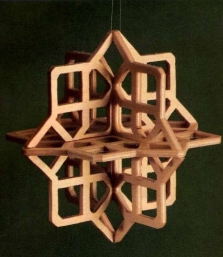 Laser Cut Snowflakes 3D Puzzle Free Vector