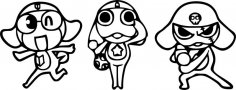 Keroro Gunsou Sticker Free Vector