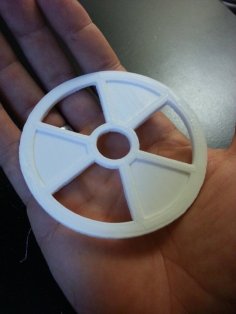 Radioactive Symbol Coaster 3D Printer Model