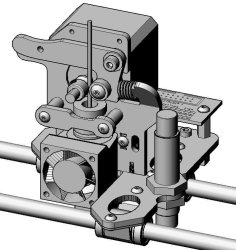 Laser Cut Single V6 Mk8 Alloy Mount