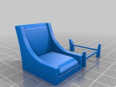 1:24 Modern Slipper Chair 3D Printer Model