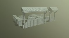 Stone Walls Set 3D Printer Model