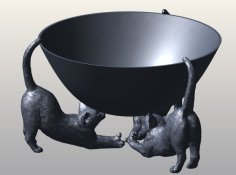 Cat Stretch Candy Bowl 3D Printer Model