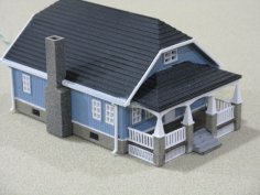 HO Scale Bungalow 3D Printer Model