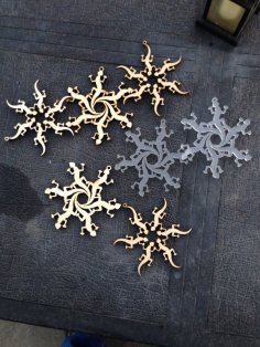 Laser Cut Lizard Flakes SVG File