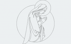 Virgin-mary dxf File