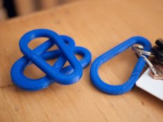 Customizable Carabiner 3D Printer Model