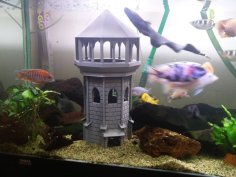 Aquarium Guard Tower 3D Printer Model