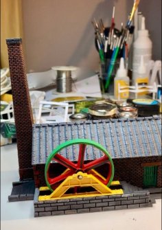 MOTORISED ENGINE HOUSE – OO / HO Railway 3D Printer Model