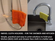 Swivel Cloth Holders 3D Printer Model