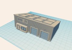 Garage Workshop N Scale/ Gauge 3D Printer Model