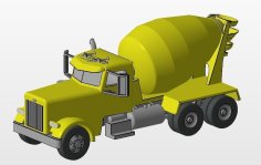 Cement Truck Fleetmaster HO V2.0 3D Printer Model