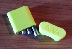 AAA Battery Box For Four AAA Batteries 3D Printer Model