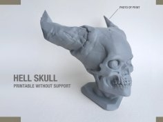 Hell Skull 3D Printer Model