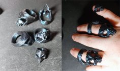 Sea Of Thieves Bounty Skull Ring, Modified Band 3D Printer Model