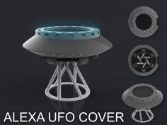 UFO Mount For Alexa / Design D’OVNI Pour Alexa 3D Printer Model