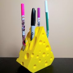 “Cheezy Pen Holder” – (shhh Its About Cheese Heads) – Read Description 3D Printer Model