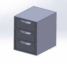 3-Stack Storage Drawer 3D Printer Model