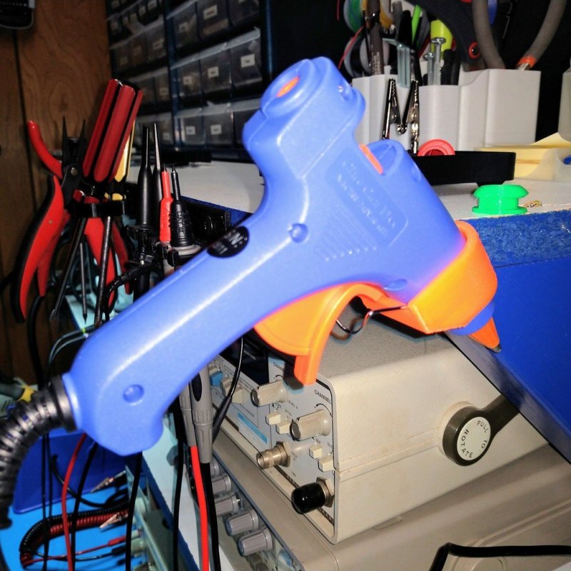 Hot Glue Gun Holster STL And Parametric Fusion 360 Files 3D Printer