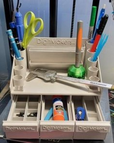 #DigitMakersGiveaway Desk Organizer By Chad L. 3D Printer Model