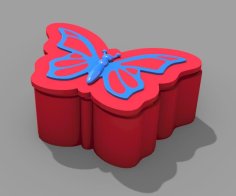 Butterfly Jewelry Box 3D Printer Model