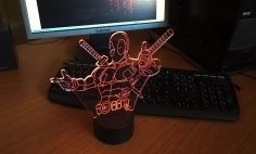 Deadpool Night Light Free Vector