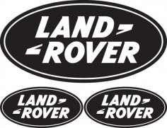 Land Rover Logo dxf File