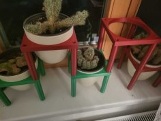 Stackable Plant Pot Holder 3D Printer Model