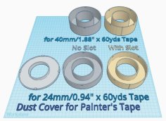 Painters Tape Dust Cover 3D Printer Model