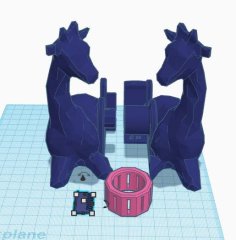 Giraffe Tape Dispenser 3D Printer Model