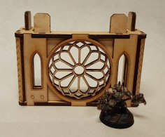 Laser Cut Nordgrim Tower Rose Window For 3mm MDF