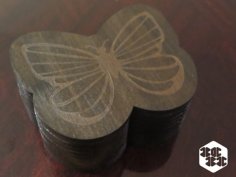 Laser Cut Butterfly Box