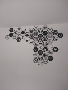 100hex Game Hexes 3D Printer Model