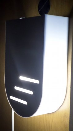 Лазерная резка настенного светильника