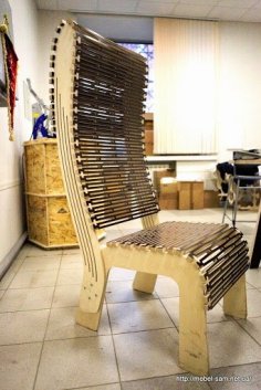 Laserowo wycinane krzesło na żywo z zawiasami
