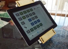 Laser Cut iPad 2 Register Point Of Sale Stand DXF File
