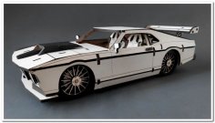 Laser Cut Ford Mustang 3D Puzzle Free Vector