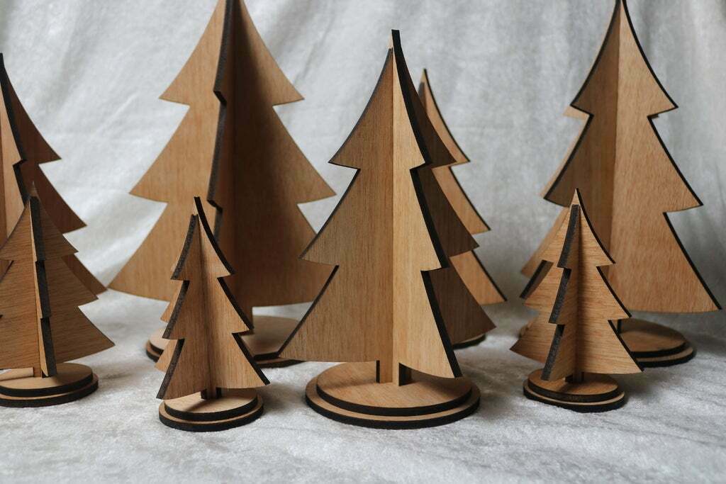 Laser Cut Christmas Trees 5mm SVG File