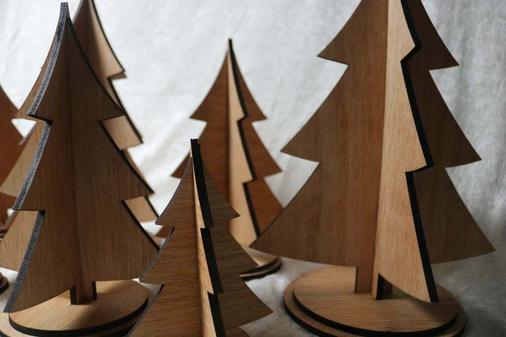 Laser Cut Christmas Trees 5mm SVG File