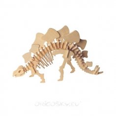 Stegosaurus 3D Puzzle DXF File