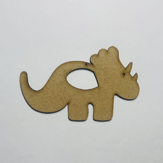 Laser Cut Wood Triceratops Cutout Shape Free Vector